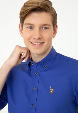 Erkek Saks Uzun Kollu Gömlek - 50247893015