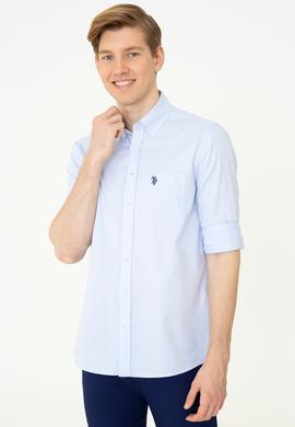 Erkek Açık Mavi Uzun Kollu Gömlek - 50246210026