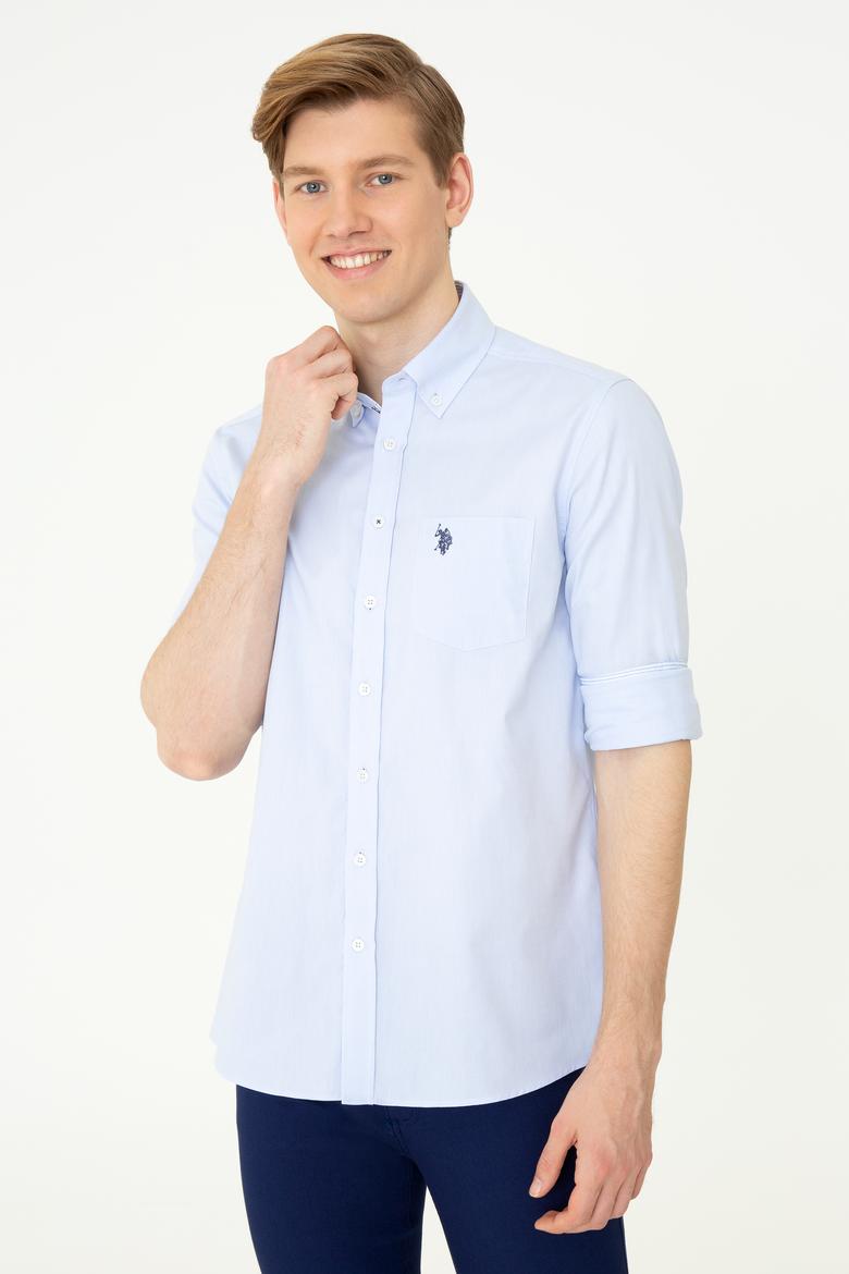 Erkek Açık Mavi Uzun Kollu Gömlek - 50246210026