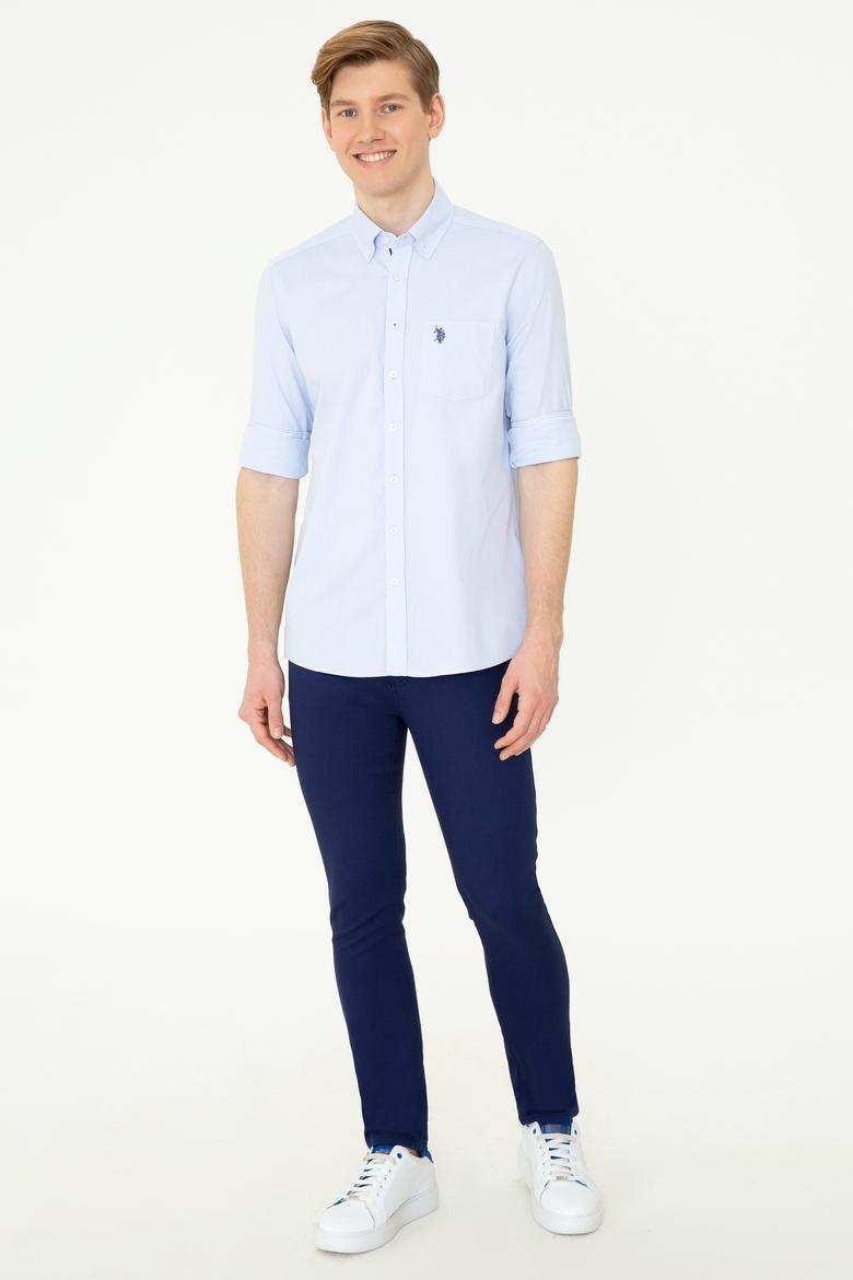 Erkek Açık Mavi Uzun Kollu Gömlek - 50246210026