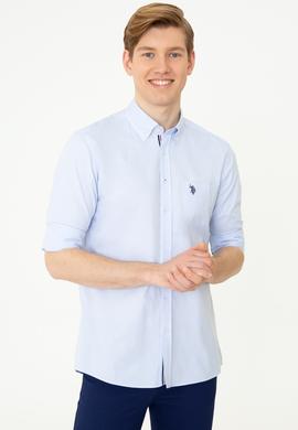 Erkek Açık Mavi Uzun Kollu Gömlek - 50246210026