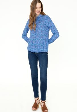Kadın Mavi Gömlek Uzunkol - 50201124006