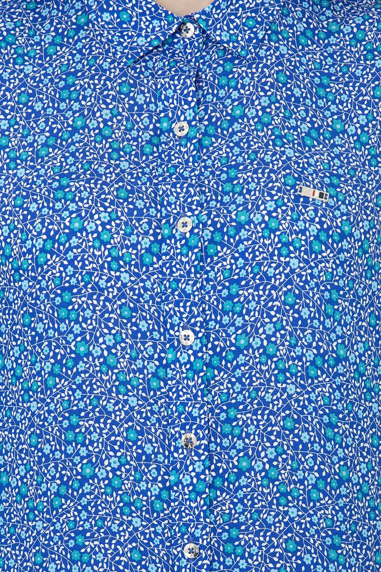 Kadın Mavi Gömlek Uzunkol - 50201124006