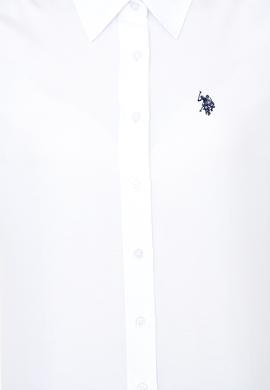 Kadın Beyaz Uzun Kollu Basic Gömlek - 50253658004