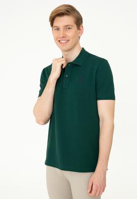 Erkek Koyu Yeşil Basic Tişört - 50248548114