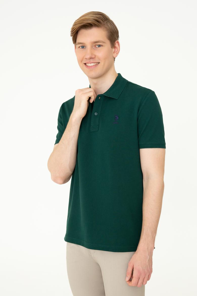 Erkek Koyu Yeşil Basic Tişört - 50248548114