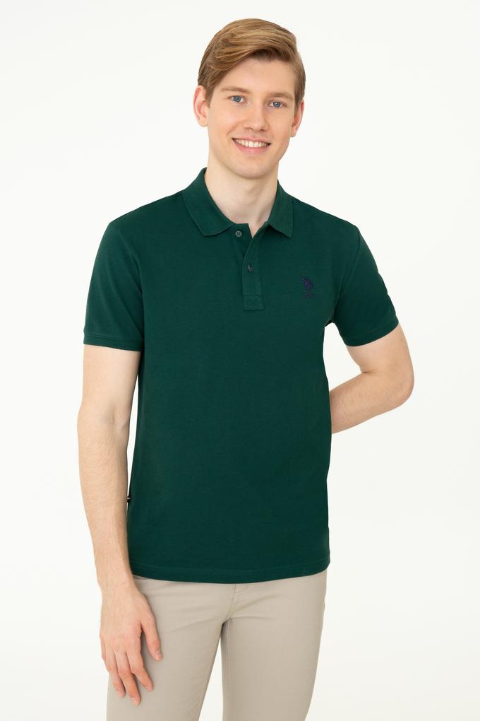 Erkek Koyu Yeşil Basic Tişört