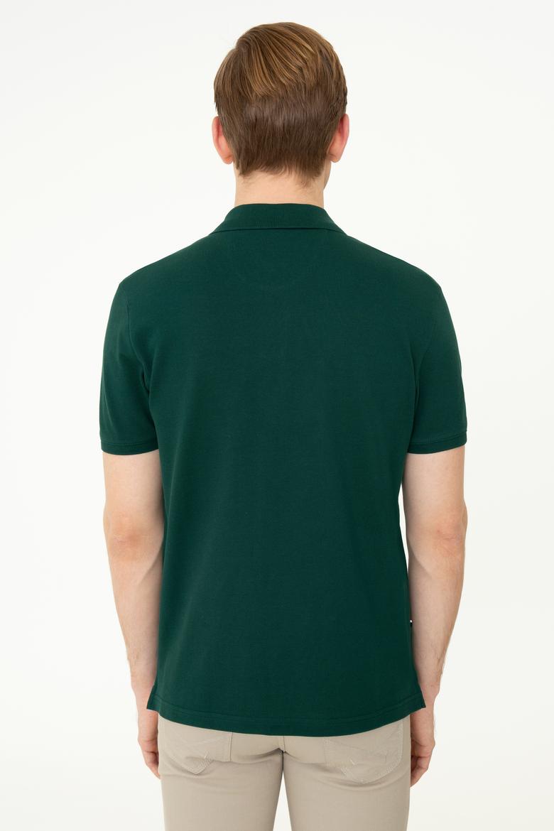 Erkek Koyu Yeşil Basic Tişört - 50248548114