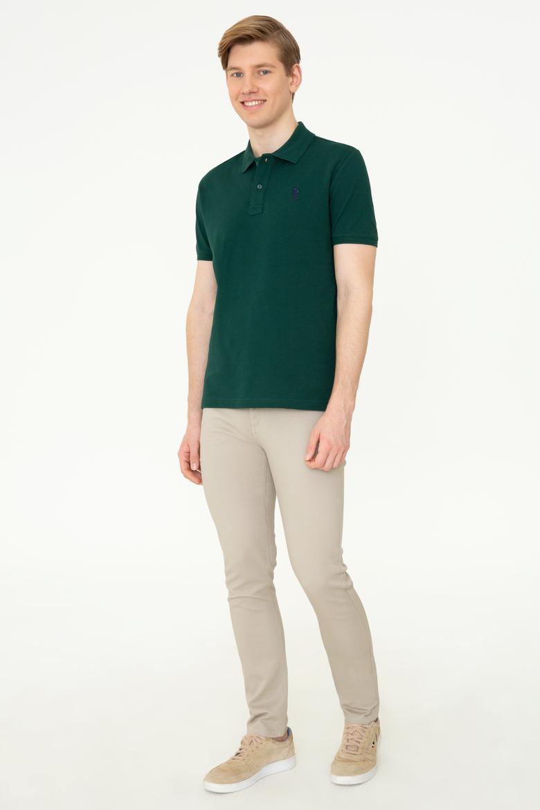 Erkek Koyu Yeşil Basic Tişört - 50248548114