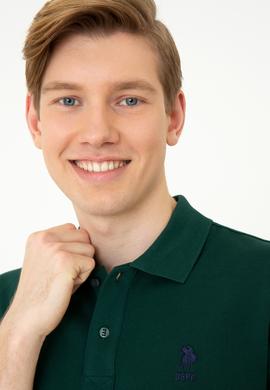 Erkek Koyu Yeşil Basic Tişört - 50248548114