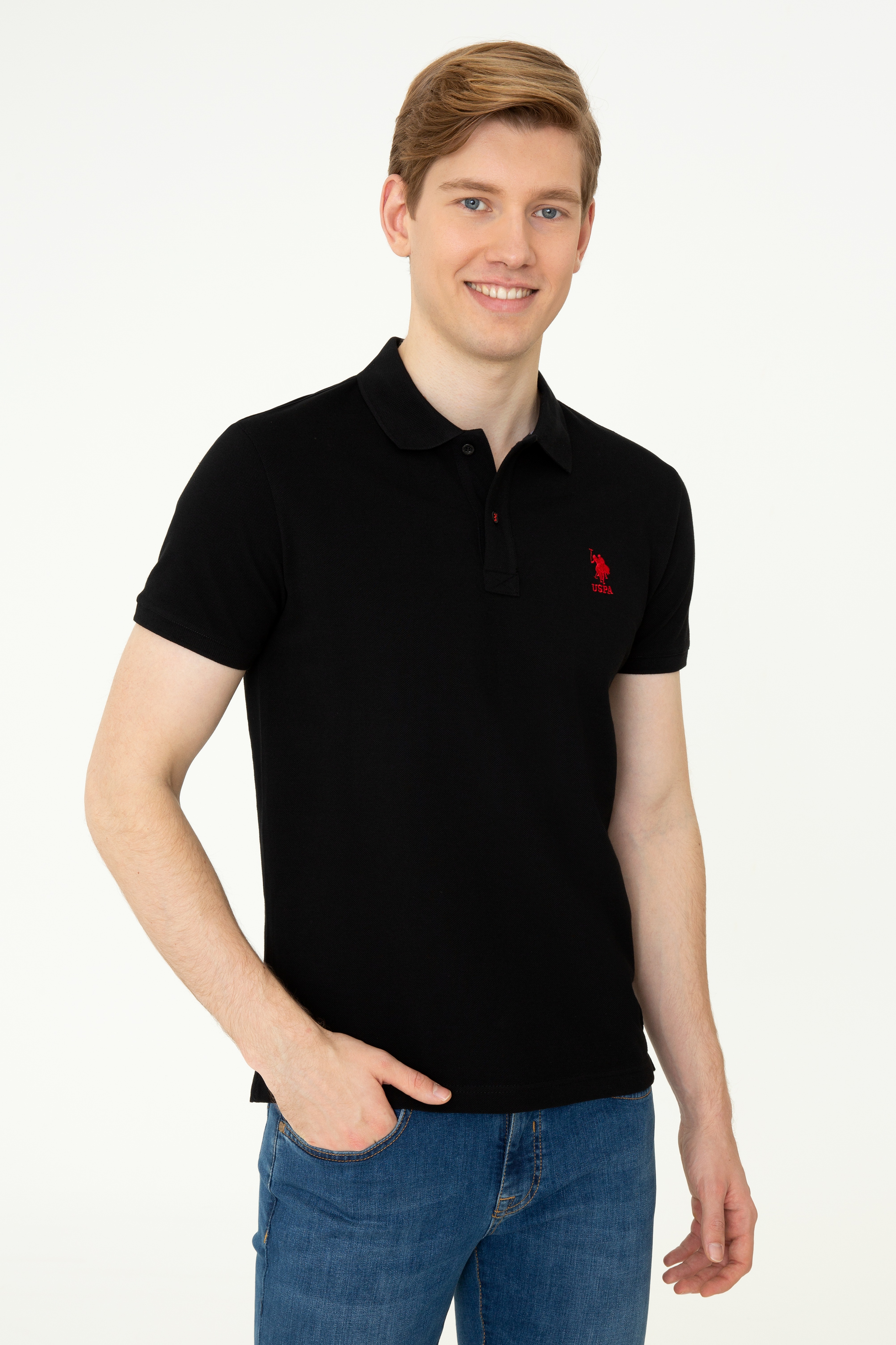 Erkek Siyah Basic Tişört - Image 3