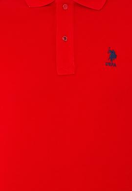 Erkek Kırmızı Basic Polo Yaka Tişört - 50249153410