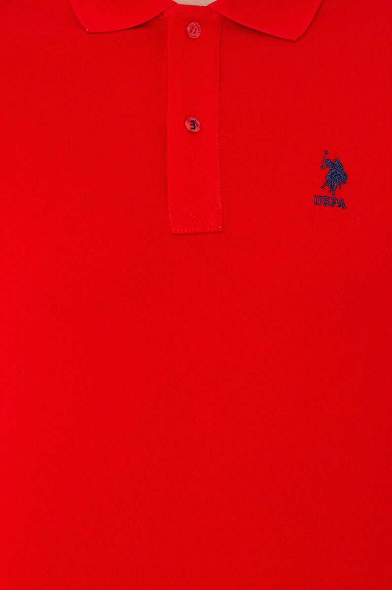Erkek Kırmızı Basic Polo Yaka Tişört