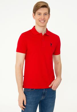 Erkek Kırmızı Basic Polo Yaka Tişört - 50249153410