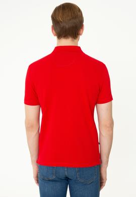 Erkek Kırmızı Basic Polo Yaka Tişört - 50249153410
