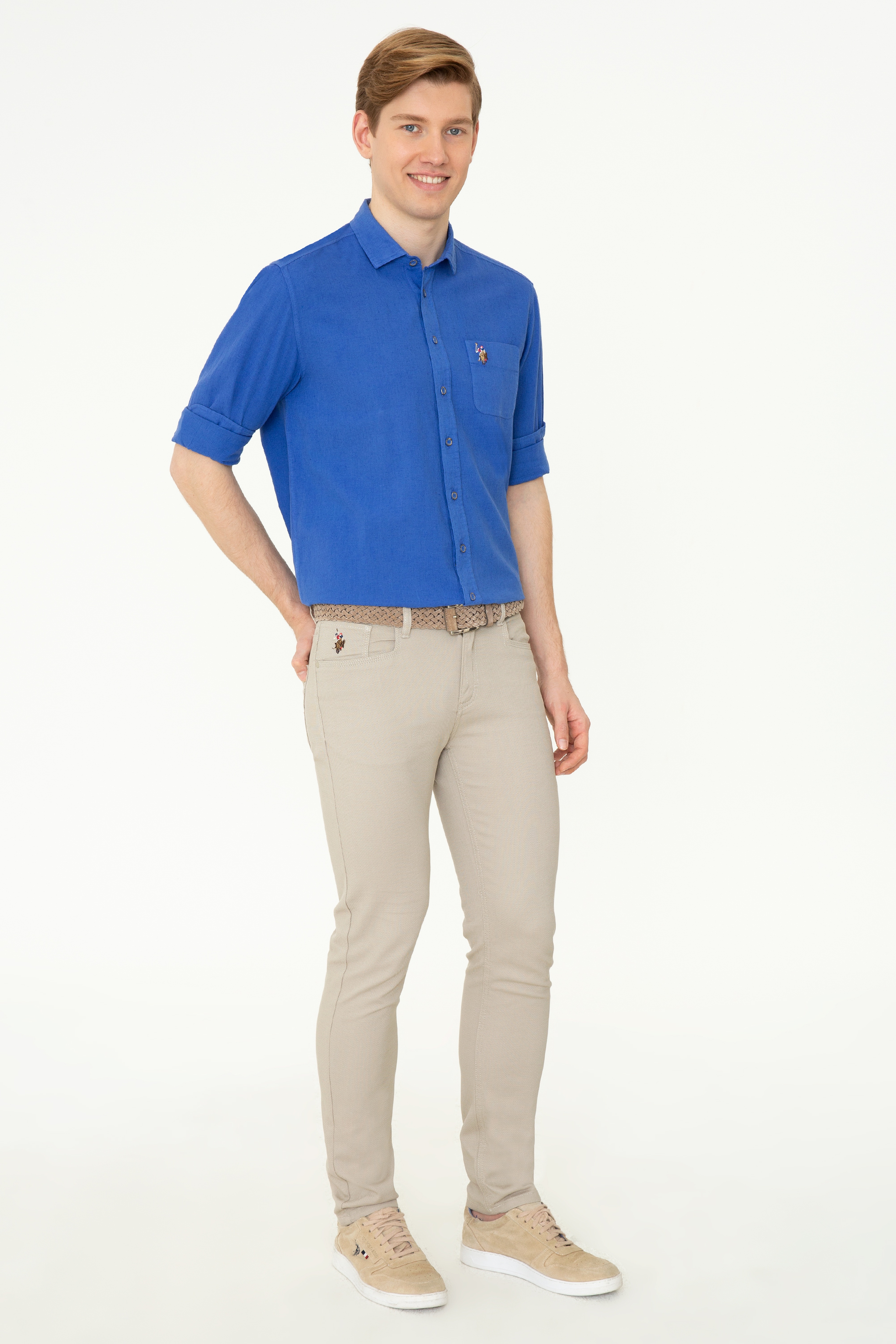 Erkek Haki Kanvas Pantolon - Image 3