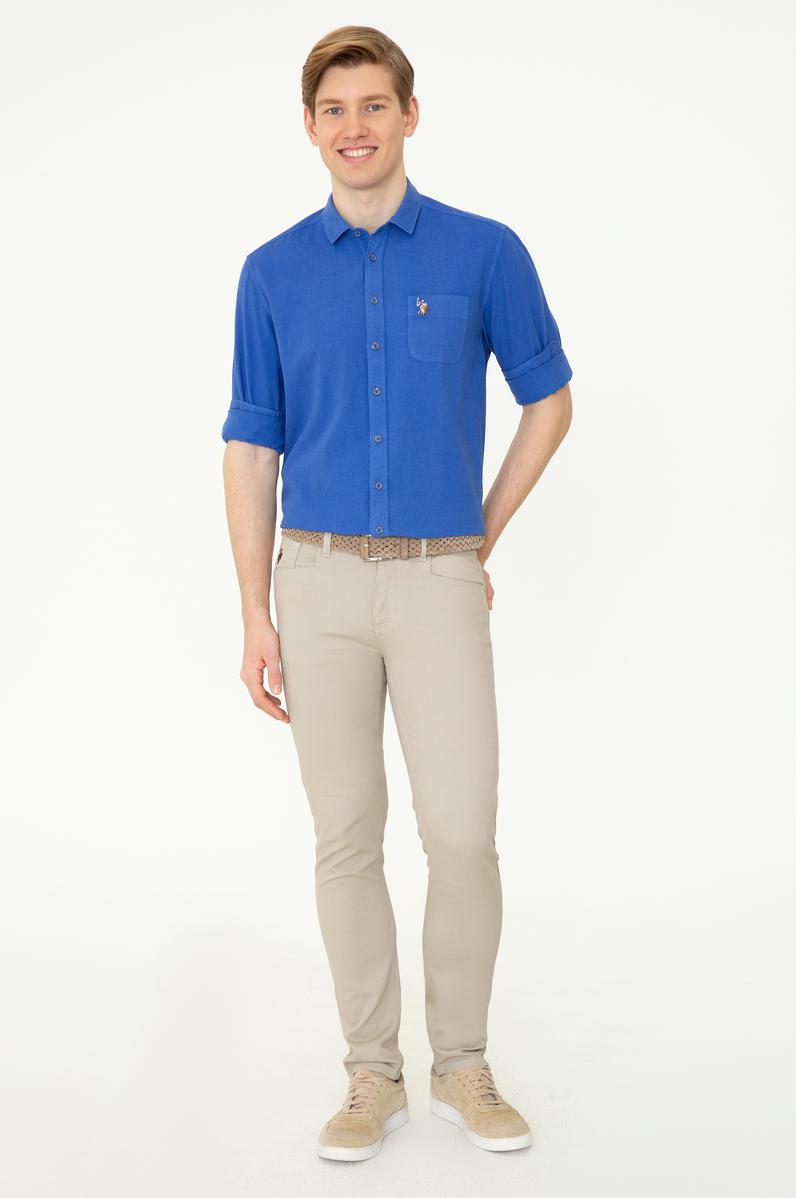 Erkek Haki Kanvas Pantolon