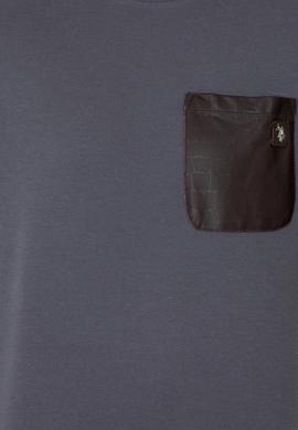 Erkek Antrasit Bisiklet Yaka Sweatshirt - 50241367001