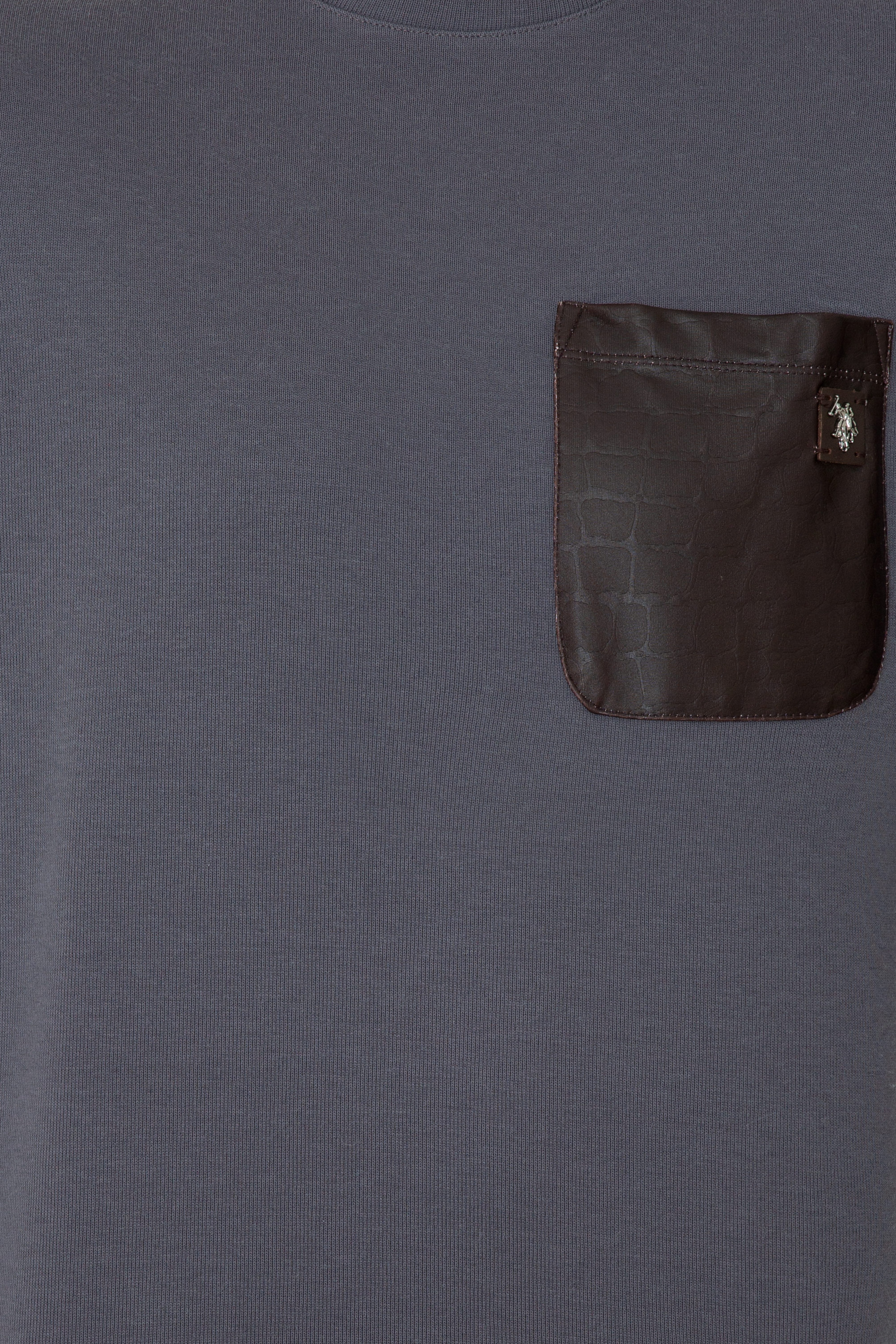 Erkek Antrasit Bisiklet Yaka Sweatshirt - Image 6