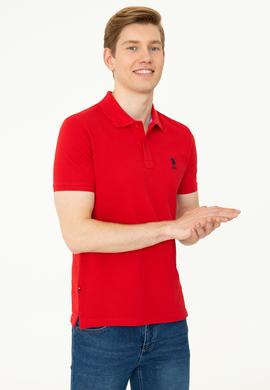 Erkek Kırmızı Basic Polo Yaka Tişört - 50249153340