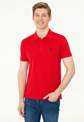 Erkek Kırmızı Basic Polo Yaka Tişört - 50249153340