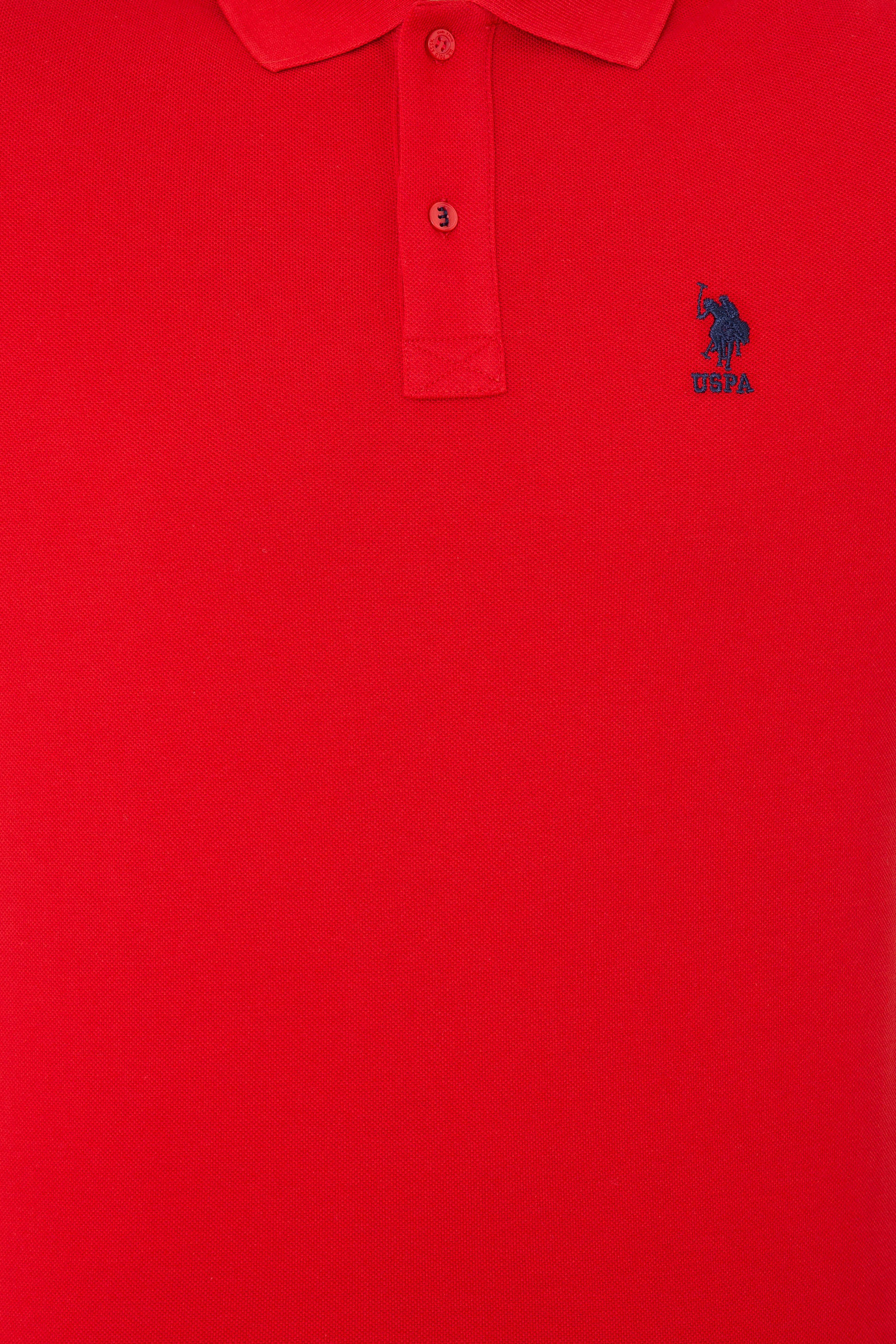 Erkek Kırmızı Basic Polo Yaka Tişört - Image 6