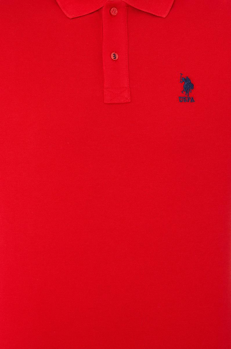 Erkek Kırmızı Basic Polo Yaka Tişört