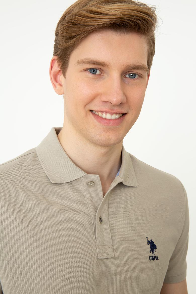 Erkek Haki Basic Tişört - 50249153080