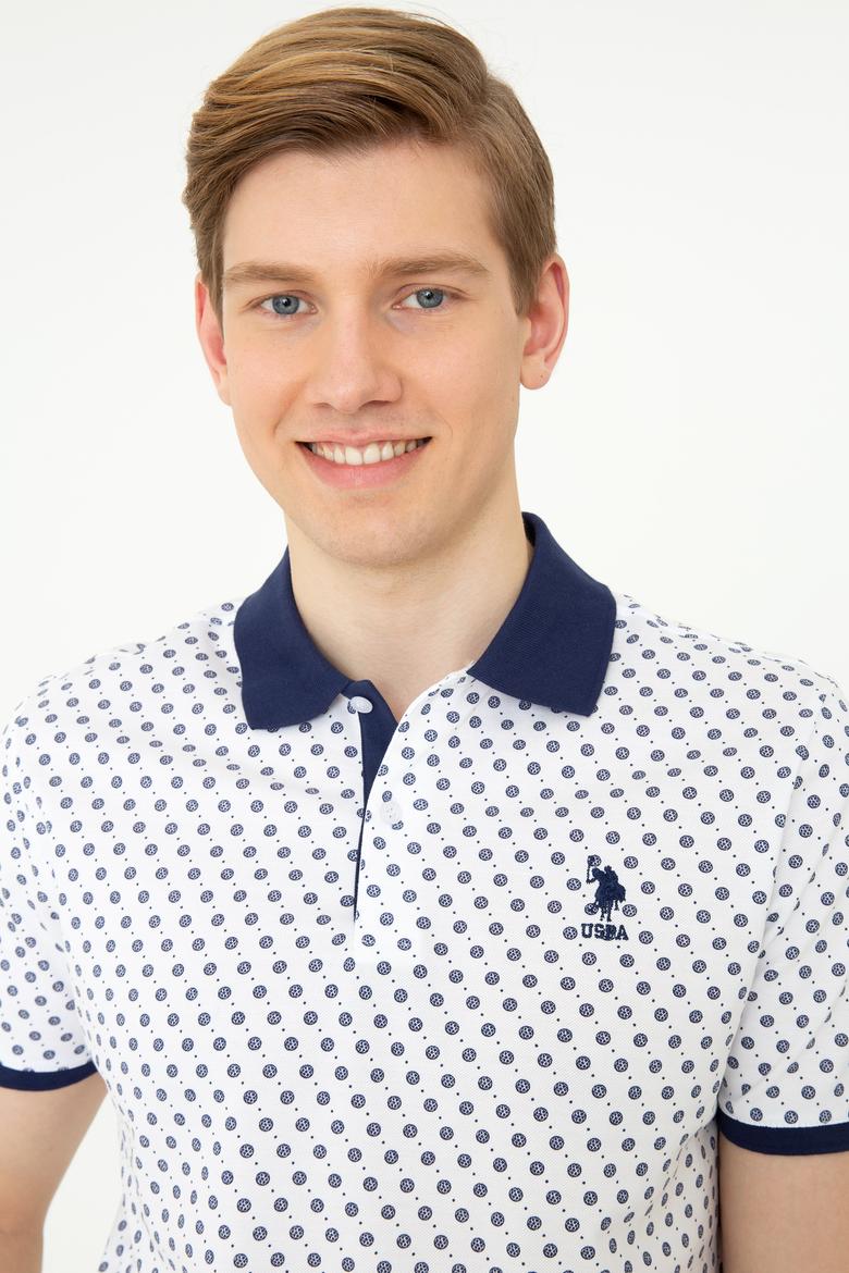 Erkek Beyaz Polo Yaka Tişört - 50248937006