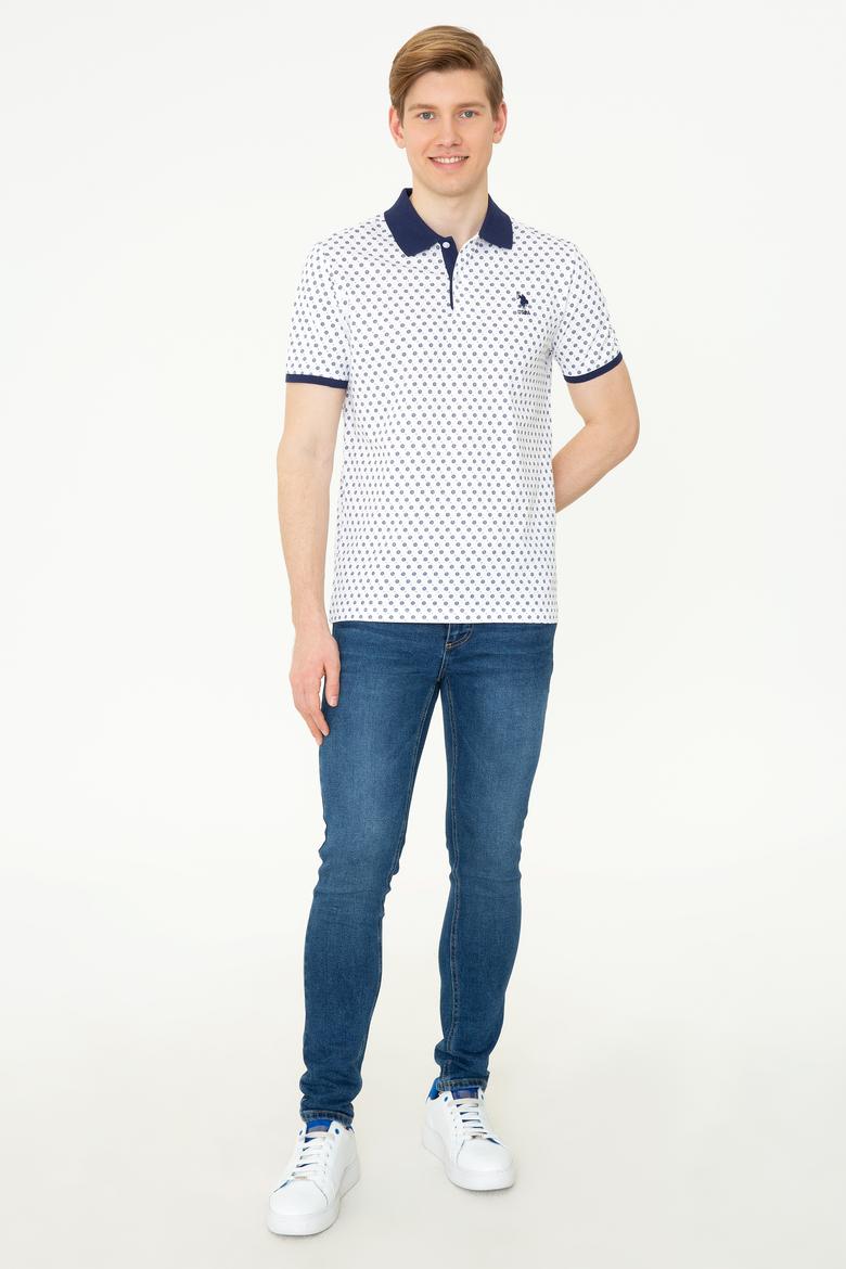 Erkek Beyaz Polo Yaka Tişört - 50248937006