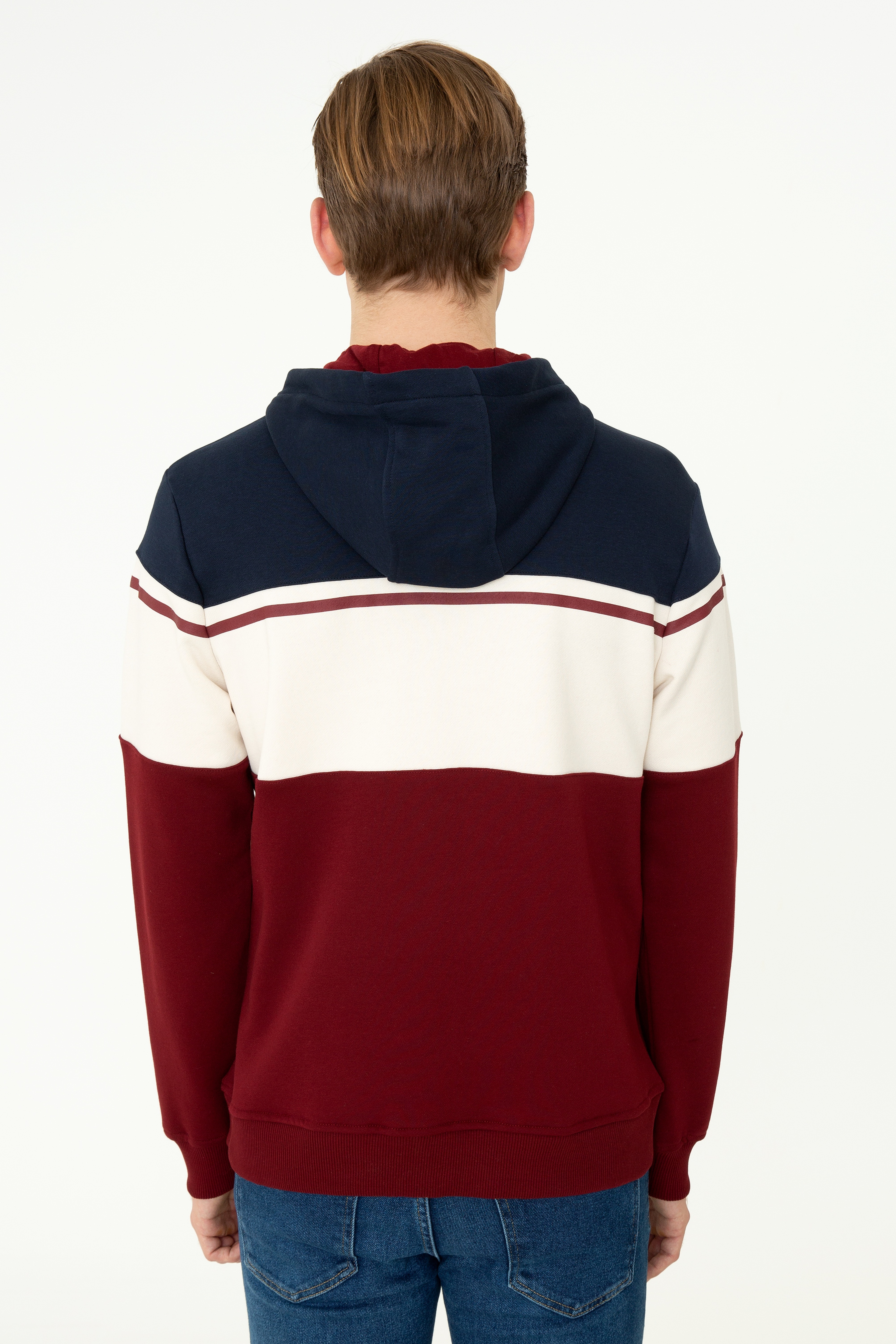 Erkek Lacivert Sweatshirt - Image 4