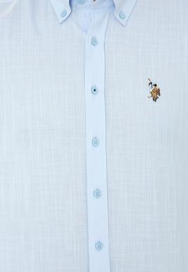 Erkek Açık Mavi Uzun Kollu Basic Gömlek - 50246561006