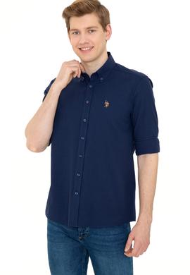 Erkek Lacivert Uzun Kollu Basic Gömlek - 50246561026