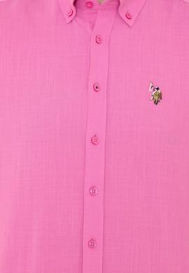 Erkek Pembe Uzun Kollu Basic Gömlek - 50246561039
