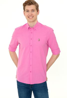 Erkek Pembe Uzun Kollu Basic Gömlek - 50246561039