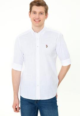 Erkek Beyaz Uzun Kollu Basic Gömlek - 50246561016