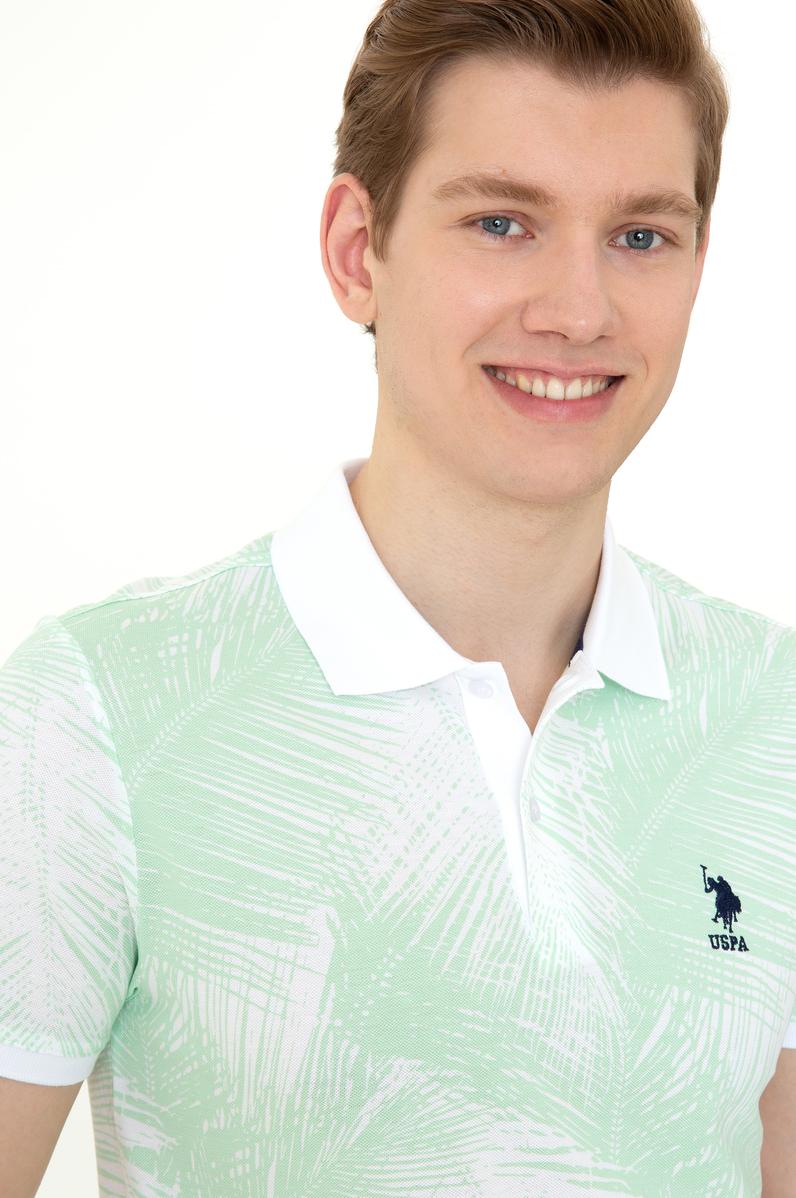 Erkek Mint Polo Yaka Tişört