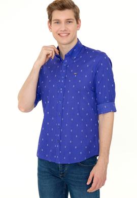 Erkek Mavi Uzun Kollu Gömlek - 50247280007