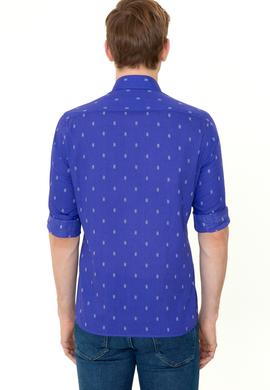 Erkek Mavi Uzun Kollu Gömlek - 50247280007