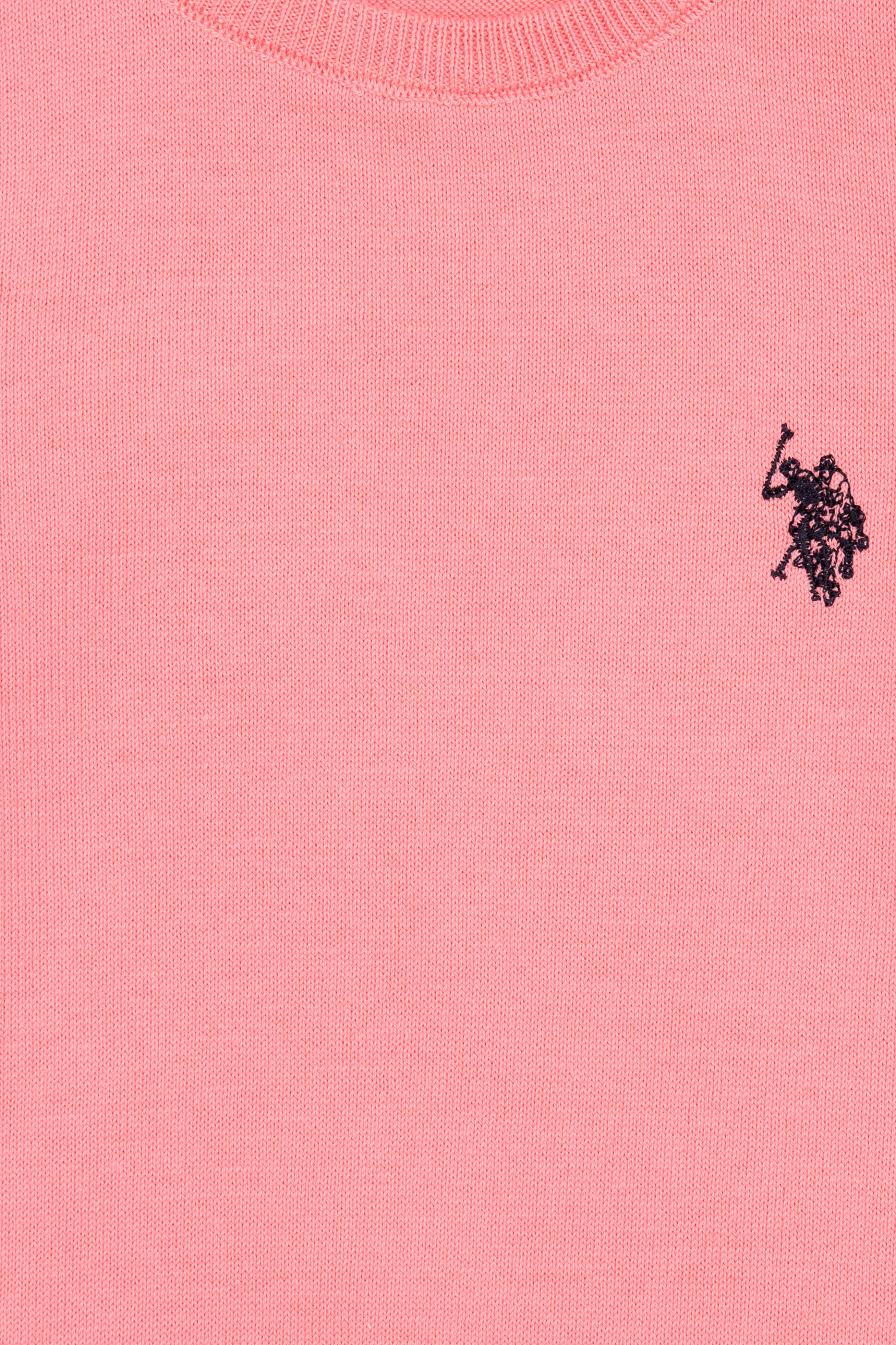 Kız Çocuk Açık Pembe Bisiklet Yaka Kazak - Image 3