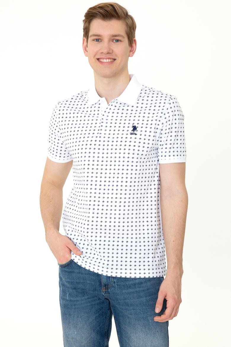 Erkek Beyaz Polo Yaka Tişört