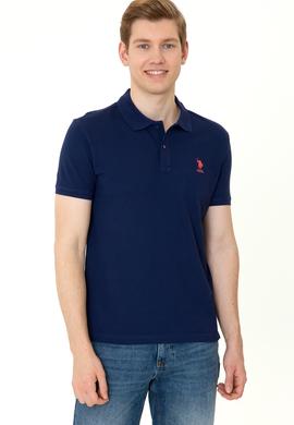 Erkek Lacivert Basic Polo Yaka Tişört - 50249153110