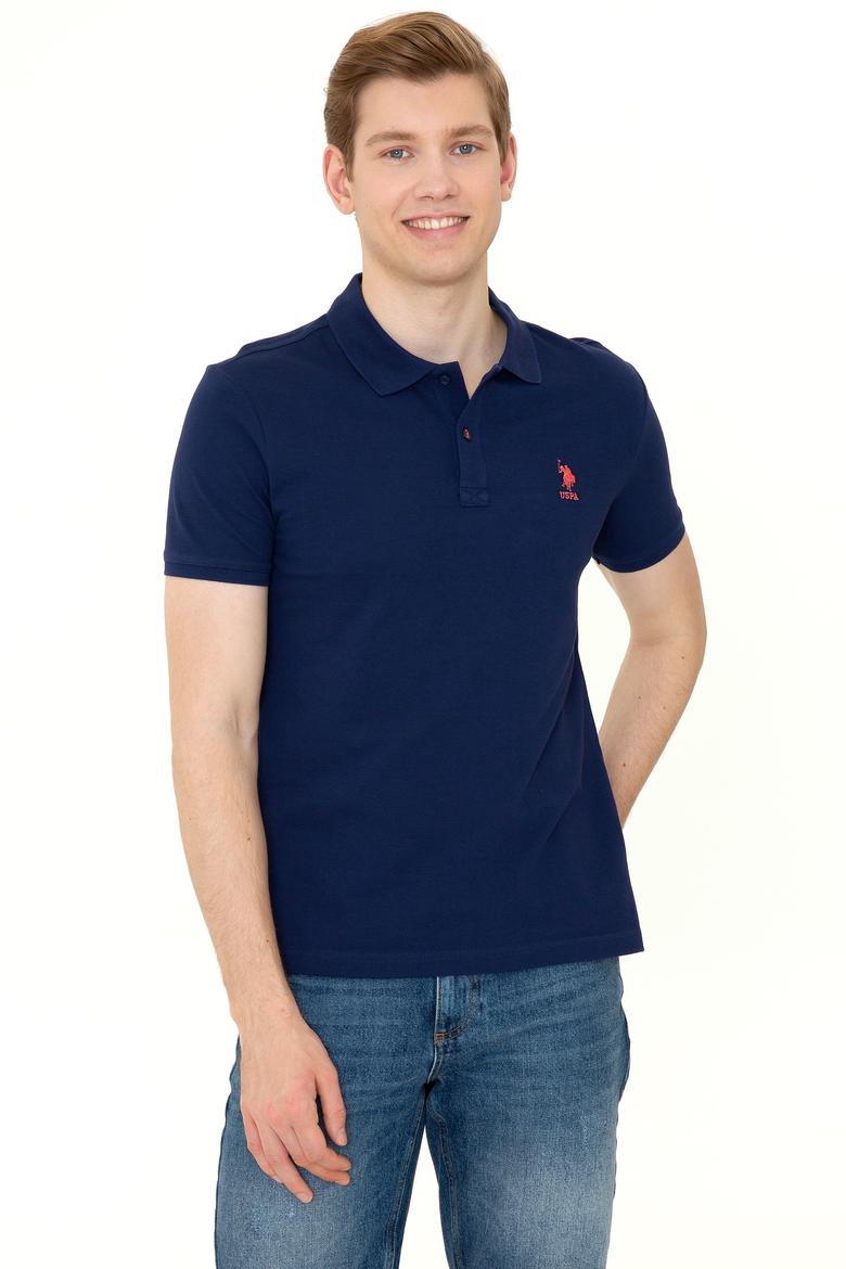 Erkek Lacivert Basic Polo Yaka Tişört - 50249153110