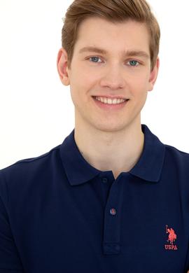 Erkek Lacivert Basic Polo Yaka Tişört - 50249153110