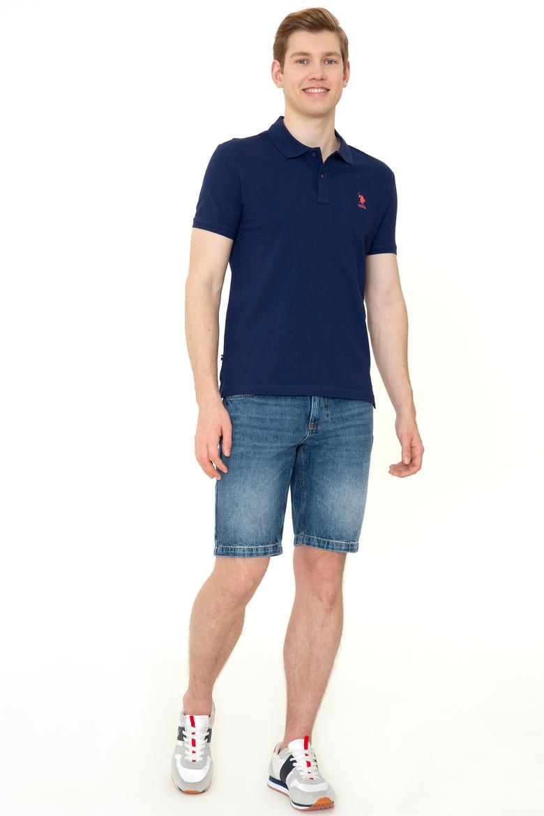 Erkek Lacivert Basic Polo Yaka Tişört - 50249153110