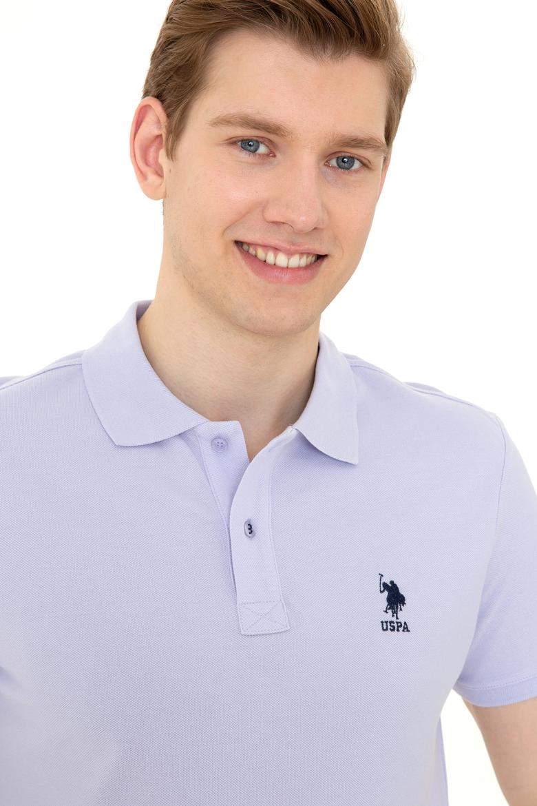 Erkek Lila Basic Tişört - 50249153120