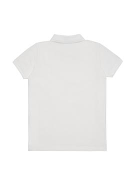 Erkek Bebek Beyaz Basic Polo Yaka Tişört - 50252176161