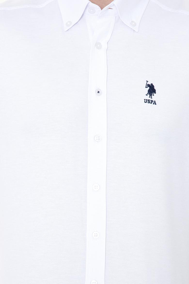 Erkek Beyaz Uzun Kollu Basic Gömlek - 50249488021