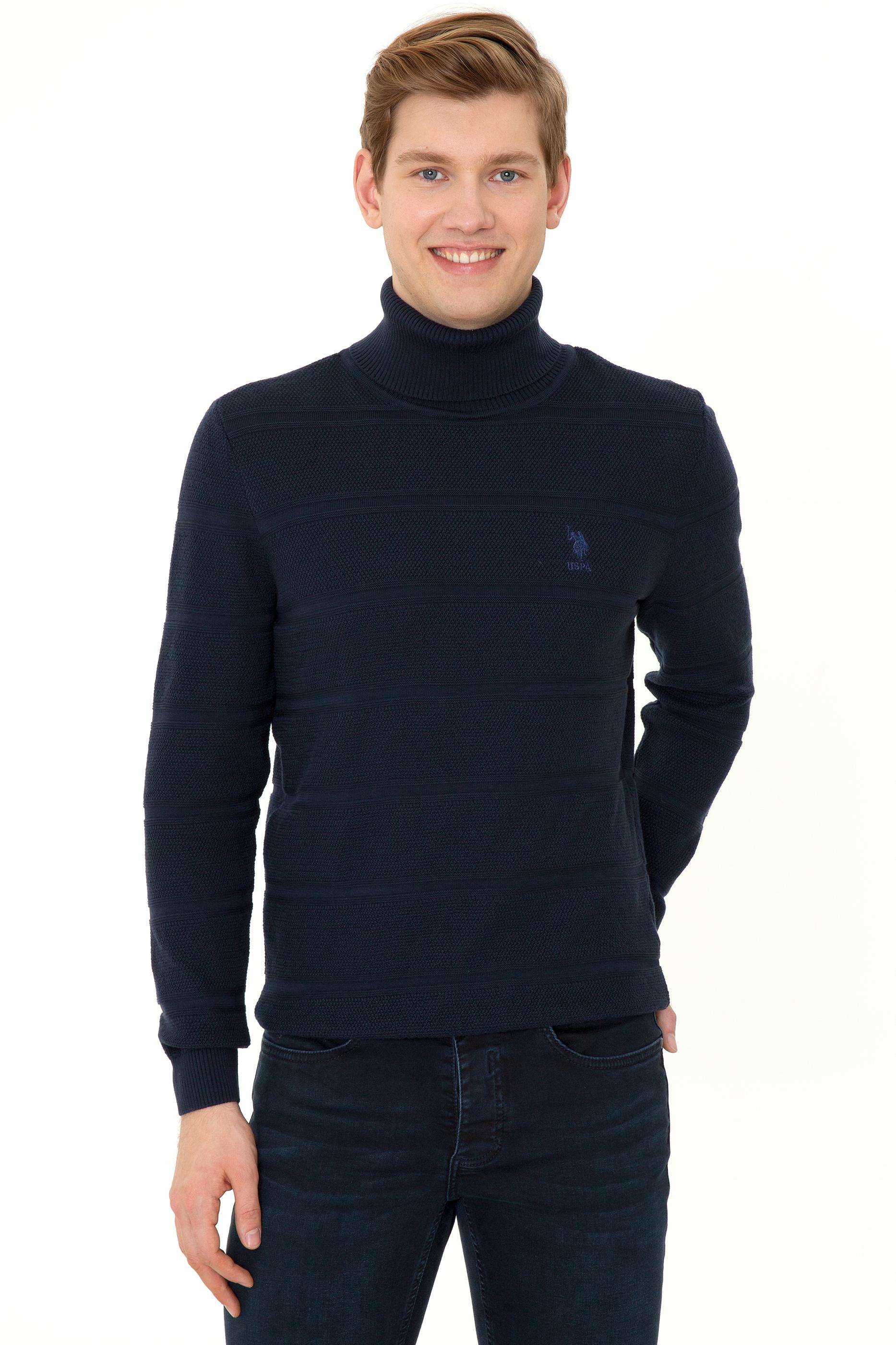 Erkek Lacivert Kazak