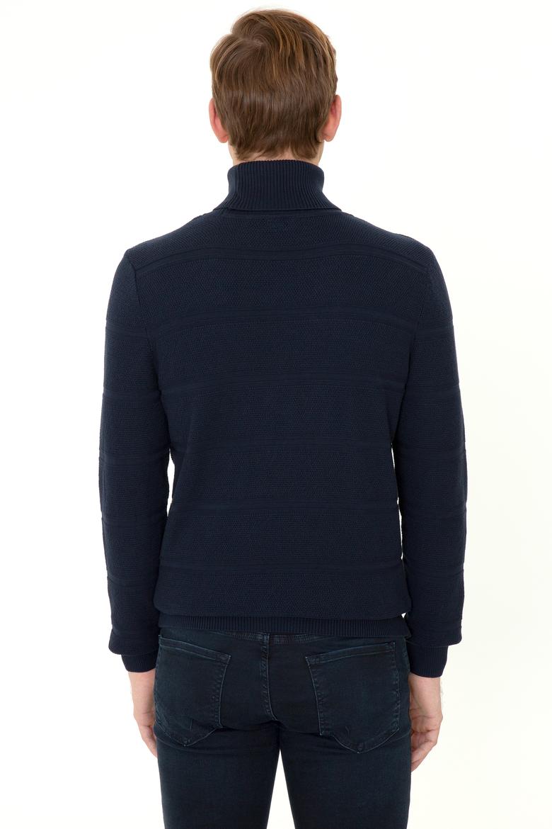 Erkek Lacivert Kazak - 50237422039